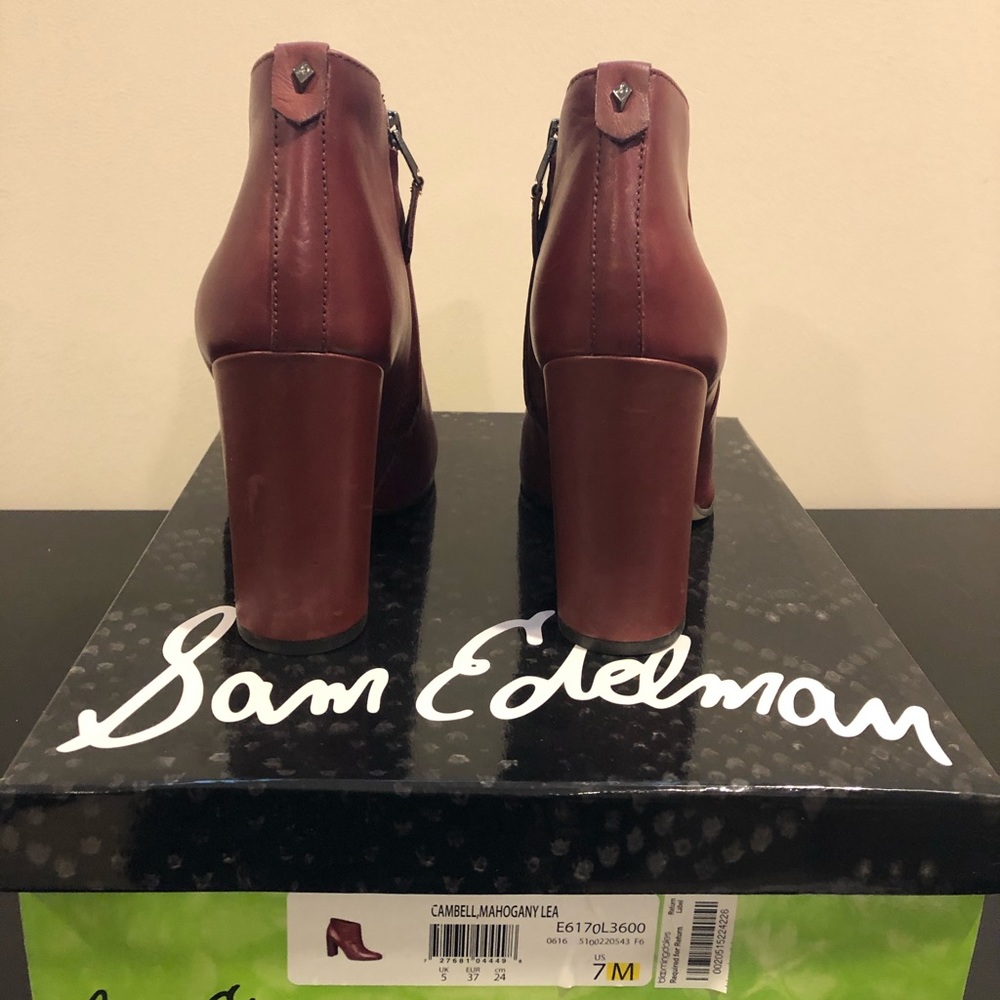 Sam Edelman Campbell Mahogany Bootie - Picture 3 of 4